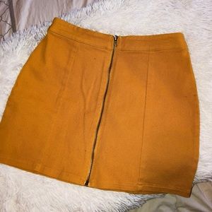 Forever 21 Mustard Mini Skirt